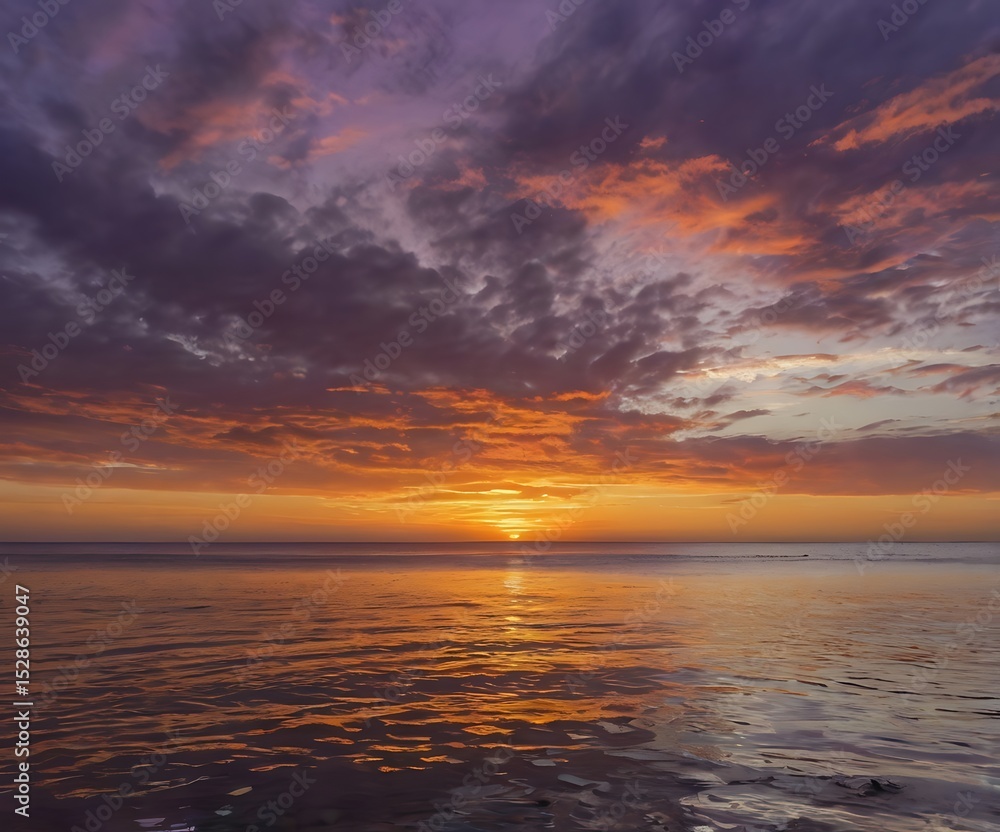 Fototapeta premium sunset in the sea