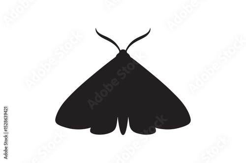 Moth Shade silhouette vector with white background