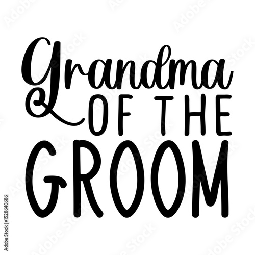Grandma of the groom SVG