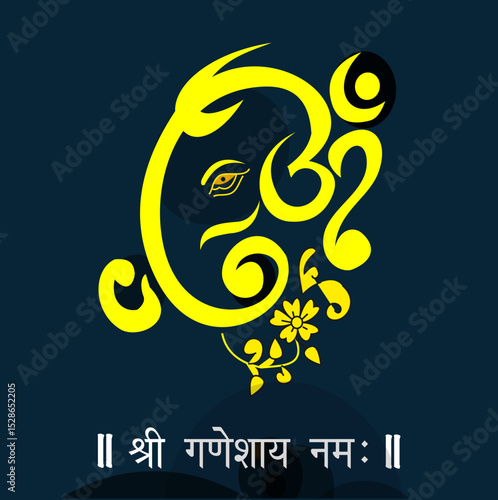 Lord Ganesha Vector image, Shree Ganesh ji, Hindu Lord Ganesha artwork, Ganesh Chaturthi festival of India, Lord Ganesha, Abstract, isolated, Religion, hindu, lord ganesha, 