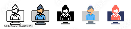 Call Center multiple icon