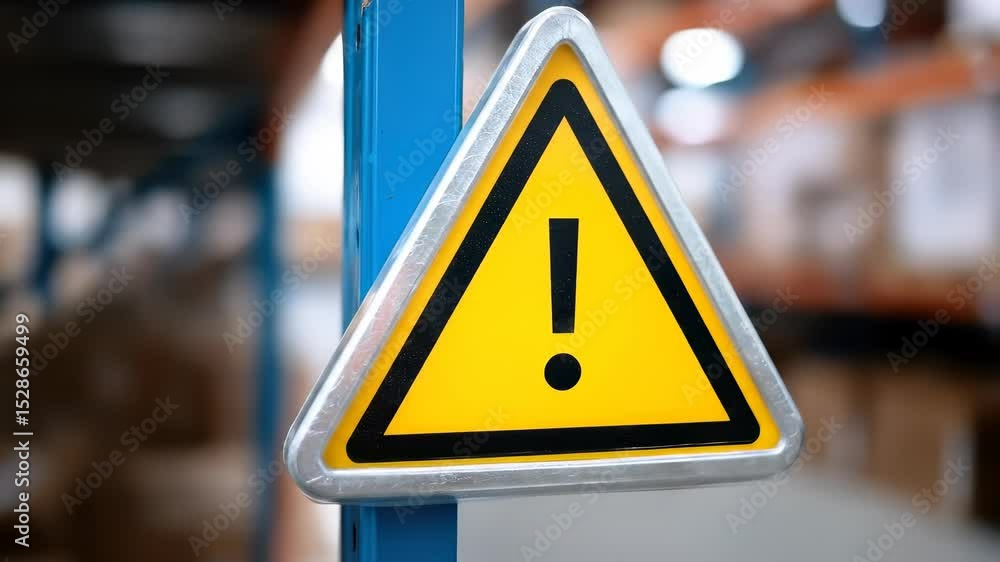 Warning Sign Potential Risk Caution Warning Sign Yellow Triangle Symbol for Safety Alert in ...