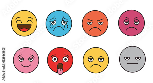 Exploring Eight Different Human Emotions and Feelings