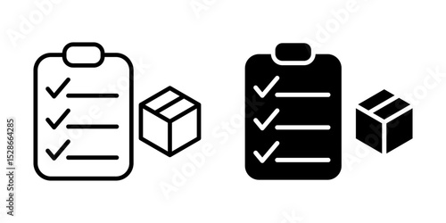 inventory control set. Symbol isolated on white background. vector illustration.