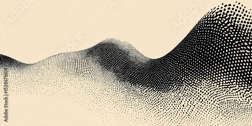 Grunge halftone background wave calming rhythms elements design vector illustration fit for social media post, poster, banner, header, web, wallpaper. High quality