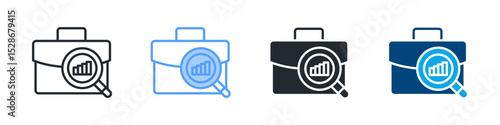 Impact Icon Set Multiple Style. Design In Outline, Blue, Glyph, Dualtone