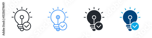 Solution Icon Set Multiple Style. Design In Outline, Blue, Glyph, Dualtone