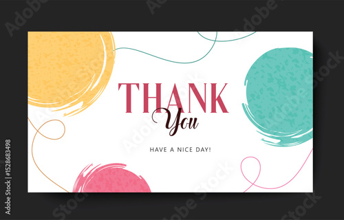 Thank you greeting card clipart background. Thank you calligraphy and text clip art for thanksgiving, appreciation, acknowledgment and shopping card template vector illustration.  
