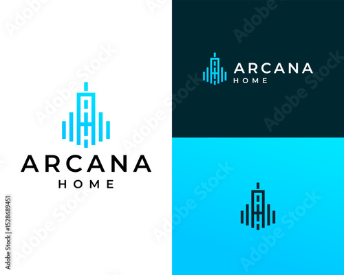 Arcana Home Logo Design - Modern Real Estate Branding