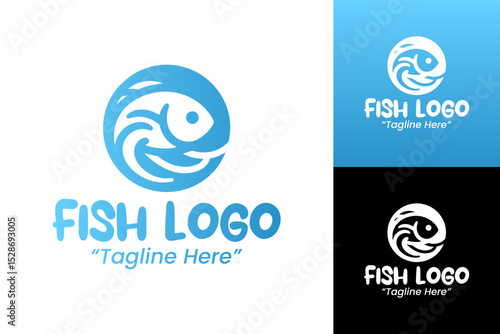 Stylish and Minimalist Fish Logo Design for Branding and Business