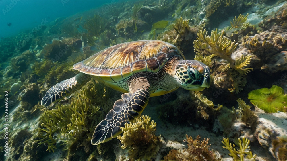 Fototapeta premium green sea turtle