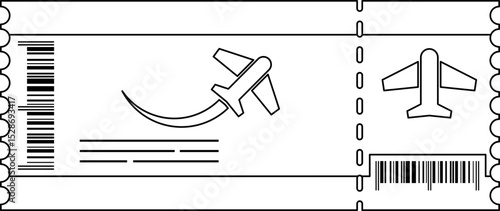 Doodle Plane Ticket