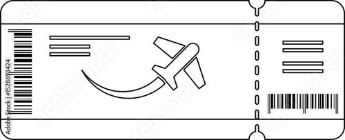 Doodle Plane Ticket