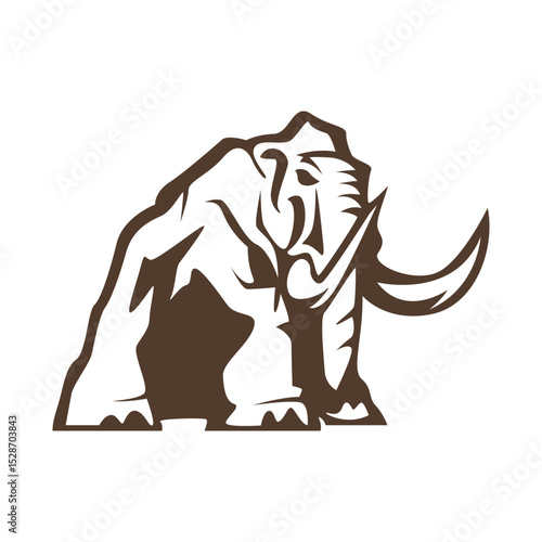 Mammoth icon logo design