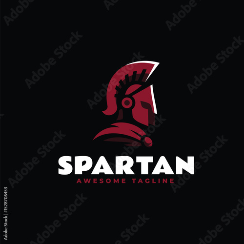Spartan Warrior Shield Mascot Logo Design