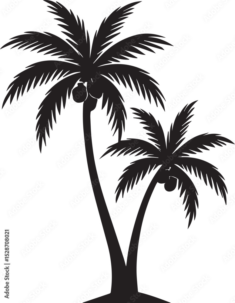 Coconut Tree silhouette Vector | Minimalist & Trendy Coconut Tree Silhouette Design | Unique & Stylish Coconut Tree Artwork for Vector design Coconut Tree silhouette Vector | Minimalist & Trendy Coconut Tree Silhouette Design | Unique & Stylish Coconut Tree Artwork for Vector design