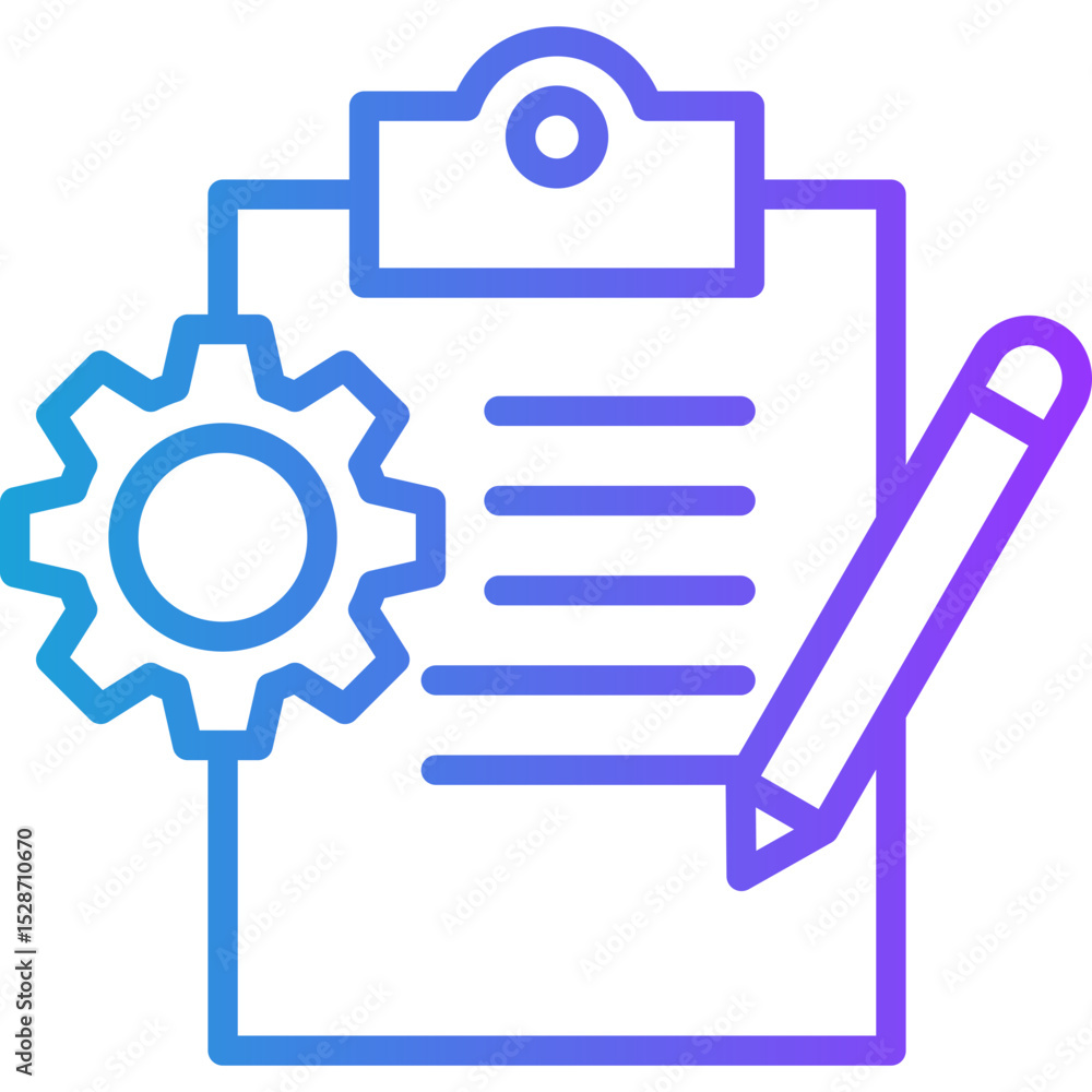 Requirements line gradient icon Requirements line gradient icon