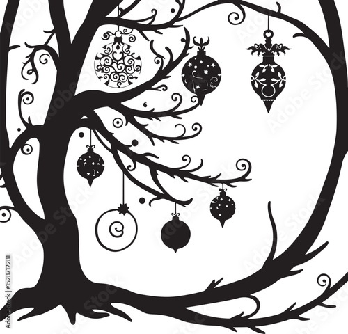 Editable Xmas Trees Vector

