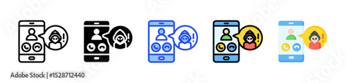 Vishing Icon Collection With Multiple Styles