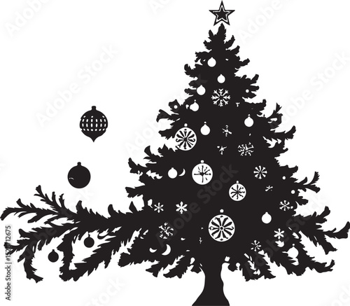 Editable Xmas Trees Vector

