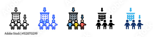Downsizing Icon Collection With Multiple Styles