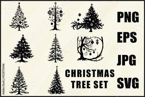 Holiday Tree Clipart Bundle

