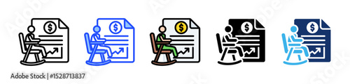 Future Plans Icon Collection With Multiple Styles