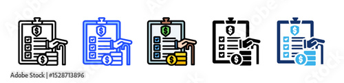 Retirement Planning Icon Collection With Multiple Styles