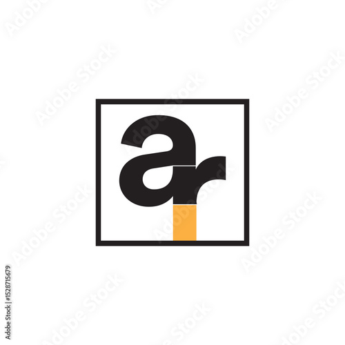 ar letter logo design, ar initials monogram, AR, RA, A, R abstract letters logo