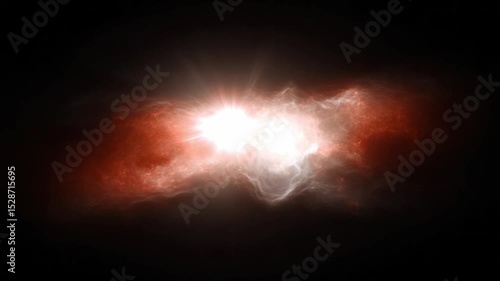 Abstract energy blast in space: A captivating display of abstract energy bursts forth in the vast expanse of space, evoking a sense of cosmic mystery and raw power.