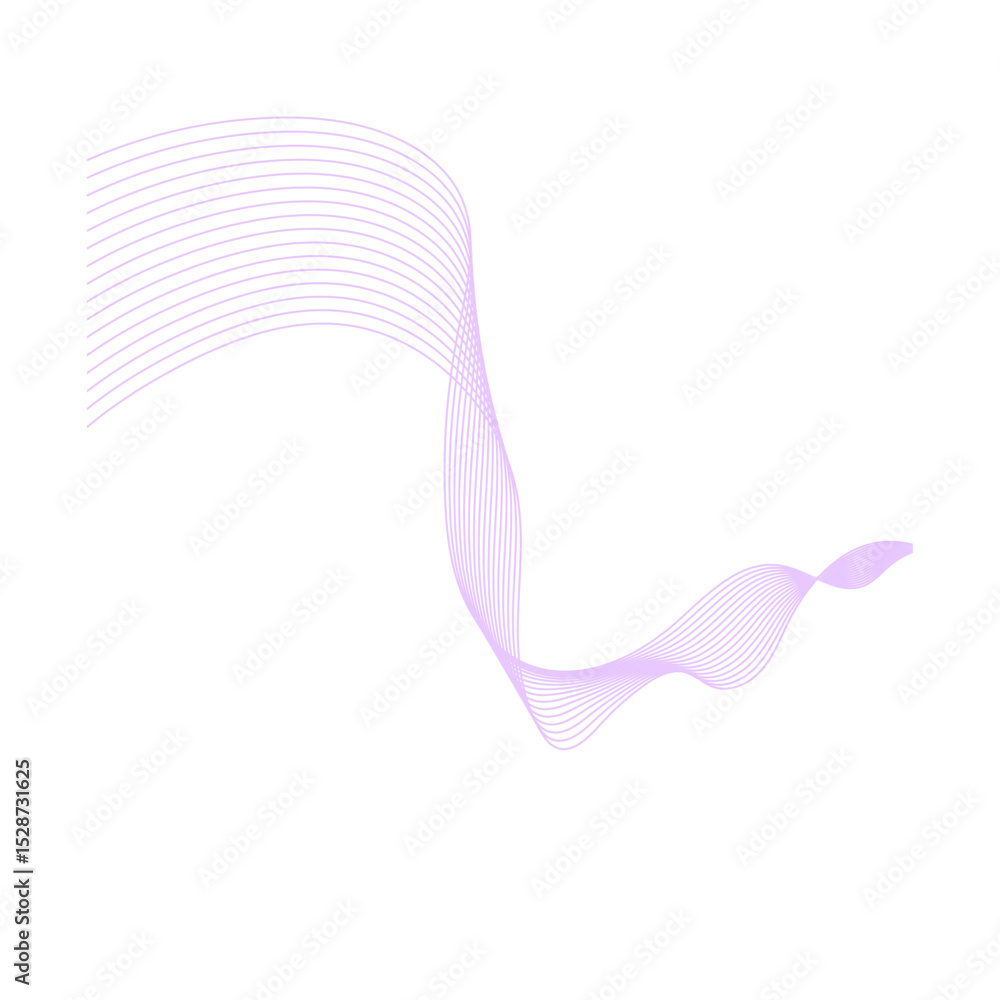 Obraz premium Dynamic Flow Line Art