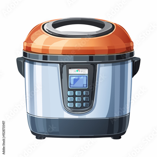 ホームベーカリーのアニメ風ベクター画像