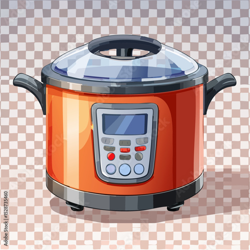 ホームベーカリーのアニメ風ベクター画像