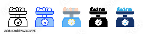 Scale Icon Collection With Multiple Styles