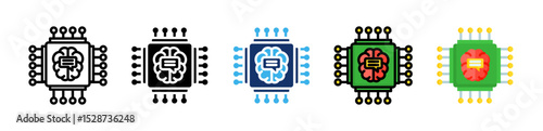 Natural Language Processing Icon Collection With Multiple Styles