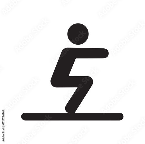 Squat Exercise Icon