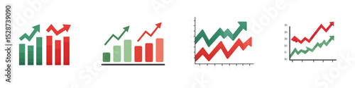 Free Download A collection of various business and financial charts and graphs  long title This image showcases a collection of different business and financial - GFXLoad