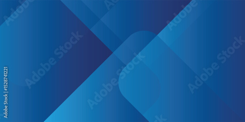 Abstract blue background with glowing geometric lines. Modern blue gradient square shape design. Futuristic technology concept. Suit for brochure, corporate, website, poster. vector eps10
