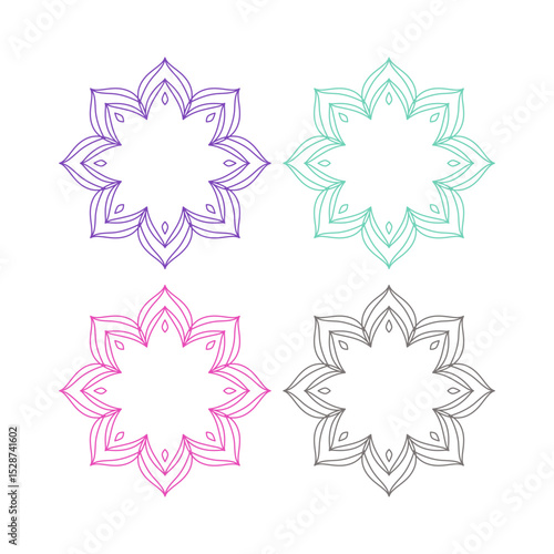 Natural Mandala Ayurveda Resort Sign Symbol Logo
