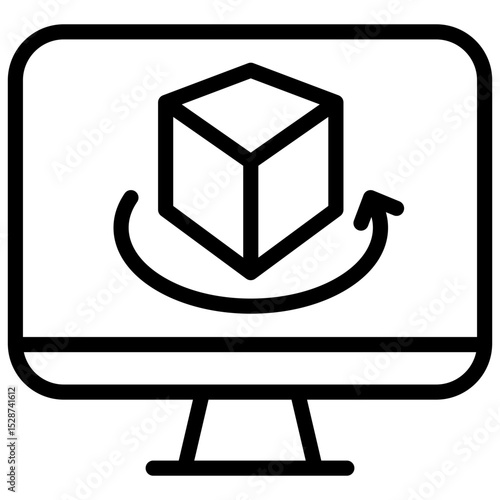 virtual machines line icon