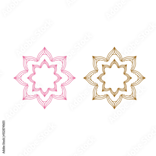Natural Mandala Ayurveda Resort Sign Symbol Logo

