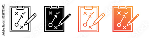 Strategy Multiple Style Icon Set Collection 
