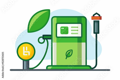 fuel station digital price board green energy
