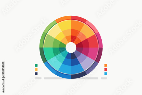 color wheel paint swatches icon