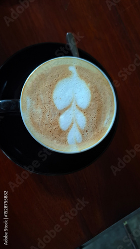 Wallpaper Mural cup of cappuccino Torontodigital.ca