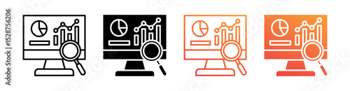 Monitoring Multiple Style Icon Set Collection 