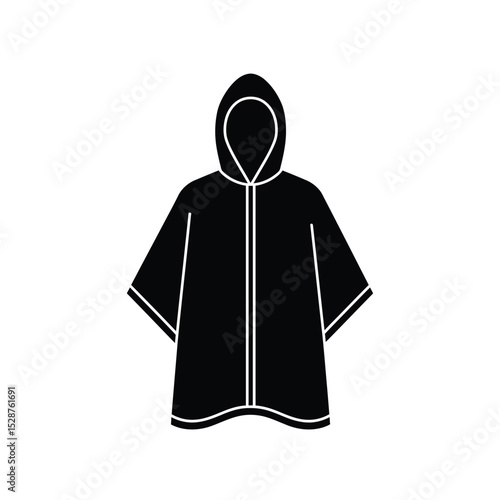 Hooded rain poncho waterproof outdoor apparel