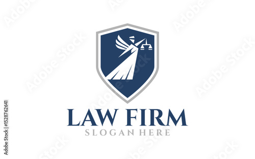 Free Download Law firm logo design vector illustration - GFXLoad