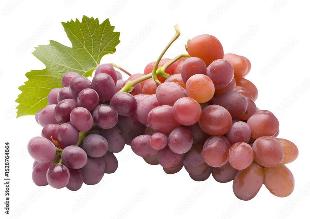 Fototapeta premium Bunch of fresh grapes PNG with transparent background for culinary and graphic uses.