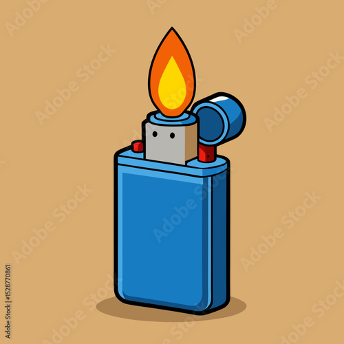 vector illustration of a gas lighter